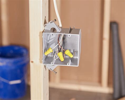 how to attach electrical box to stud